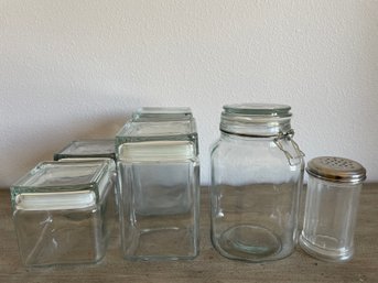 Lot Of Glass Storage Containers