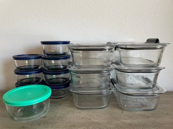Set Of Anchor Glass Storage Containers