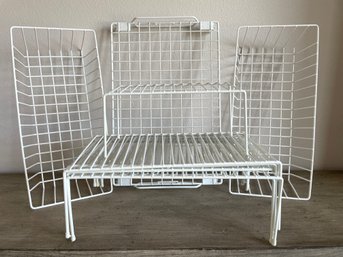 Lot Of Wire Storage Shelves