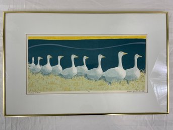 'Honkers At Dawn' Limited Edition Vintage Print