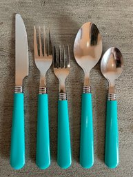 Set Of Stainless & Plastic Flatware