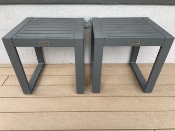Pair Of Metal Side Tables