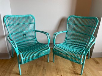 Pair Of Patio Arm Chairs