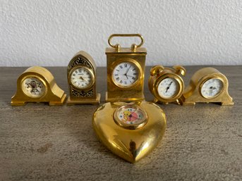 Lot Of Miniature Clocks