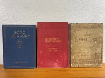 Lot Of 3 Mozart, Song & Gospel Books