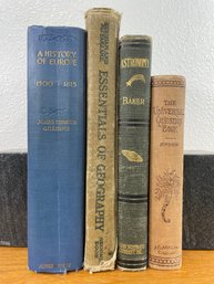 Lot Of 4 Antique Books