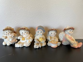 Lot Of 5 Dreamsicle Cherub Figurines
