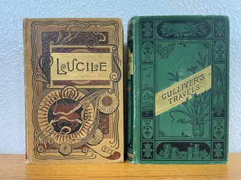 2 Antique Books 'Gulliver's Travels' &  'Lucile'