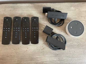 Lot Of Amazon Smart Speaker, Firesticks, &  Remotes