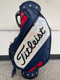 Titleist Folds Of Honor Golf Bag With Autographs