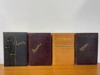 Set Of Leather Bound Antique Books