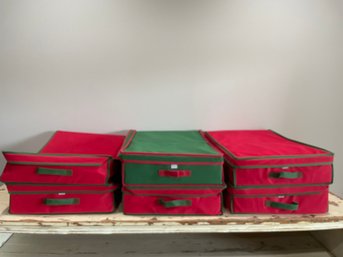 Set Of 6 Holiday Storage Containers