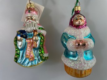Christopher Radko Mr. & Mrs. Claus Ornaments