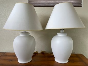 Pair Of Vintage Ginger Jar Table Lamps