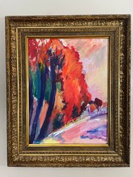 Abstract Painting In Antique Frame