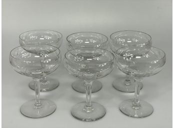 Set Of 10 Vintage Tall Sherbet/Champagne Glasses