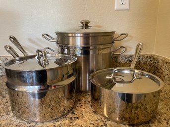 Lot Of Stainless Steel Cookware