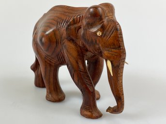 Hand Carved Elephant Figurine