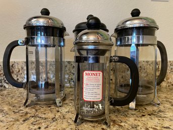 Lot Of 4 French Press Coffee Pots