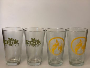 Lot Of Micro-brewery Glasses