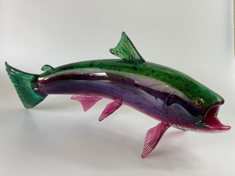 Michael Hopko Life-sized Glass Rainbow Trout