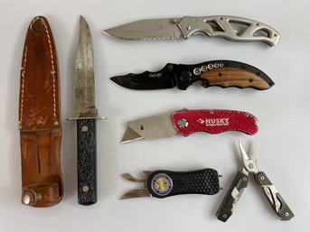 Lot Of Pocket Knives & Hunting Knife