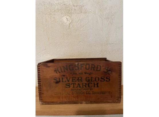 Antique Kingford's Starch Box