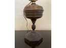 Antique Brass & Iron Perkins & Oil Lamp
