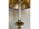 Brass/black Candle Stick Lamp