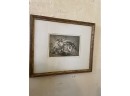 Framed Etching  By Tom Lyons