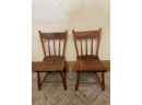 Pair Of Antique Primitive Chairs