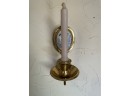 Two Brass Candle Sconces