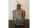 Antique Primitive Irish Copper Coach Lantern