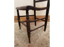Lot Of Antique Cane Seat Dining Chairs