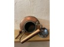 Antique Primitive Copper & Brass Tea Kettle