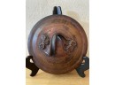 Vintage Art Pottery Covered Bowl