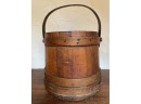 Wooden Bucket With Handle