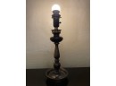 Antique/vintage Brass Candlestick Lamp