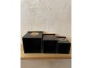 Set Of Painted Wooden Boxes