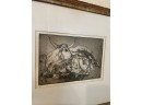 Framed Etching  By Tom Lyons