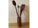 Lot Of Hand Carved Kitchen Items