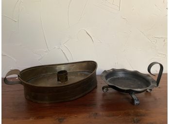 Two Vintage/antique  Candle Holders