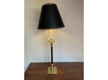 Brass/black Candle Stick Lamp