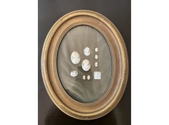 Collection Of Framed Antique Cameos