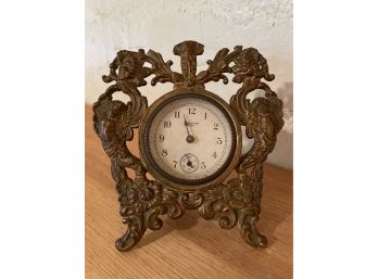 Antique Brass Novelty Clock