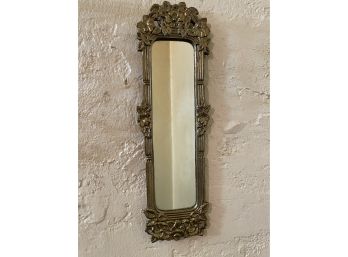 Small Brass Framed Wall Mirror