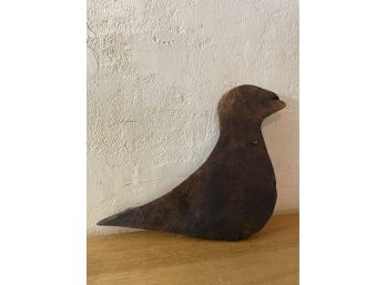 Antique Primitive Wood Bird Plaque