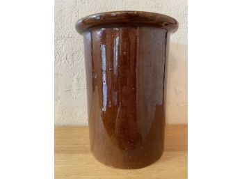 Antique Brown Glaze Crock