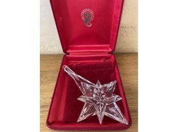 Waterford Crystal Snow Star Christmas Ornament