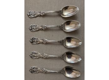 Set Of Antique/vintage Sterling Silver Teaspoons
